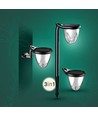 1W Solara Brilo solar LED lamp, 3-in-1 - 3.7V, 100lm, CCT, tafellamp, wandlamp en grondspies, IP44, zwart