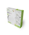 18W Nymphea Black & White plafondlamp - Ø25cm, IP54, CCT, 130lm/W, zwart/witte rand