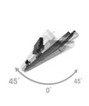 120cm 12-42W OPTIBAR 3-fase tracklight, RA90 - Instelbare CCT en watt, 125lm/W, 90 graden, 5 jaar garantie