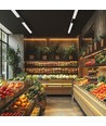 120cm 12-42W OPTIBAR 3-fase tracklight, RA90 - Instelbare CCT en watt, 125lm/W, 90 graden, 5 jaar garantie