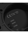 7W LED opbouwspot, CCT - 3 lichtkleuren, Ø9cm, zwart, UGR19, 45° stralingshoek