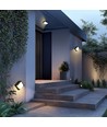 10W Verto Square Edge CCT wandlamp - 120lm/W, IP65, zwart, 3-CCT, 160x160mm