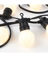 5m LED-lichtsnoer met 10 lampen - Warm wit, IP44, 230V, 0,5W lampen