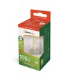 E14 1W LED kogellamp - G45, filament, helder glas