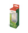 E14 1W LED kaarslamp - C35, filament, helder glas