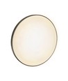 40W LED plafondlamp - Ø48,5cm, hoogte: 7cm, witte rand, incl. zwarte ring