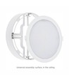 18W Ø22cm Algine 2-in-1 inbouwpaneel - 122lm/W, 4000K, rond