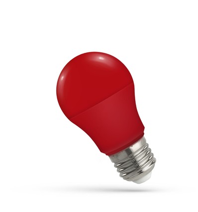 E27 4,9W Rode LED-lamp - A50, mat