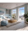 Chloe opbouw 7W - CCT, 230V, 45°, IP20, UGR19, Ø90x100mm, wit, vierkant