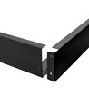 600x600 Algine frame - voor gemonteerd opbouwarmatuur, vast, zwart