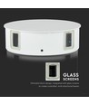 V-Tac 4W LED wandlamp - IP65, wit, rond, 4-weg licht, 4000K, incl. lichtbron