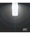 E27 7,5W LED lamp - T37, 6500K, koud wit, kunststof
