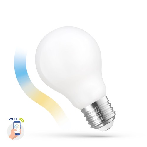5W Smart Home LED-lamp - Tuya/Smart Life, werkt met Google Home, Alexa en smartphones, A60, E27