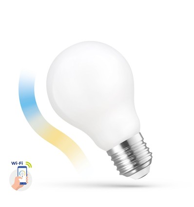 5W Smart Home LED-lamp - Tuya/Smart Life, werkt met Google Home, Alexa en smartphones, A60, E27