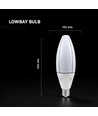 V-Tac 60W LED lamp - E40, 6500K, Cree Chip, 6 jaar garantie