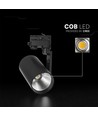 V-Tac 20W 3-fase railspot - CREE chip, 6400K, zwarte behuizing, 6 jaar garantie