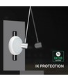 V-Tac 8W/16W/20W LED plafondlamp met sensor en noodverlichting - 135lm/W, IP54, CCT 3-in-1, Bulkhead, Cree chip
