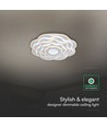 V-Tac 100W LED plafondlamp dimbaar CCT - Wit, incl. afstandsbediening, 3-in-1 kleurwissel