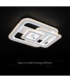 V-Tac 80W LED plafondlamp - CCT 3-in-1, dimbaar, wit, incl. afstandsbediening