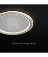 V-Tac 50W LED plafondlamp dimbaar - CCT 3-in-1, grijs, incl. afstandsbediening
