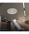 V-Tac 50W LED plafondlamp dimbaar - CCT 3-in-1, grijs, incl. afstandsbediening