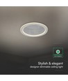 50W LED plafondlamp - CCT, dimbaar, grijs, incl. afstandsbediening