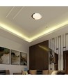 48W LED plafondlamp met afstandsbediening - Ø50cm, 3-in-1 CCT, dimbaar, wit met houtlook