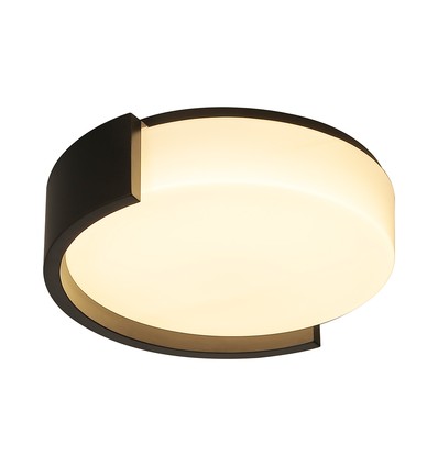 48W LED decoratieve plafondlamp - Ø45cm, 3-in-1 CCT, dimbaar, zwart, incl. afstandsbediening