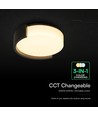 48W LED decoratieve plafondlamp - Ø45cm, 3-in-1 CCT, dimbaar, zwart, incl. afstandsbediening