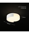 48W LED design plafondlamp - Ø45cm, 3-in-1 CCT, dimbaar, wit, incl. afstandsbediening