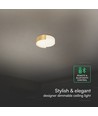 45cm 48W LED design plafondlamp - 3-in-1 CCT, dimbaar, goud, incl. afstandsbediening
