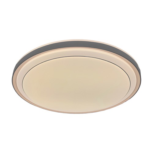 V-Tac 30W/60W/30W Designer plafondlamp - CCT, dimbaar, bruine rand, incl. afstandsbediening