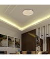 V-Tac 30W/60W/30W Designer plafondlamp - CCT, dimbaar, bruine rand, incl. afstandsbediening