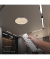 V-Tac 30W/60W/30W Designer plafondlamp - CCT, dimbaar, bruine rand, incl. afstandsbediening