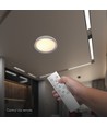 V-Tac 30W/60W/30W Designer plafondlamp - CCT, dimbaar, zwarte rand, incl. afstandsbediening