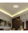 V-Tac 60W LED plafondlamp met afstandsbediening - 3-in-1 CCT, dimbaar, grijze rand, designer domelight