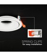 GU10 inbouwspot - Rond, wit, aluminium, zonder lichtbron