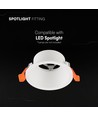 GU10 inbouwspot, anti-verblinding - Rond, wit, Deep Anti Glare, zonder lichtbron