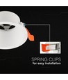 GU10 inbouwspot, anti-verblinding - Rond, wit, Deep Anti Glare, zonder lichtbron