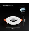 GU10 inbouwspot - Rond, wit, aluminium, zonder lichtbron