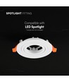 GU10 inbouwspot - Rond, wit, aluminium, zonder lichtbron