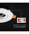 GU10 inbouwspot - Rond, wit, aluminium, zonder lichtbron