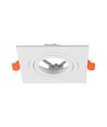V-Tac GU10 inbouwspot - Vierkant, wit, aluminium, zonder lichtbron