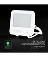 50W LED breedstraler - 135lm/W, IP65, CREE chip, witte behuizing, 6 jaar garantie