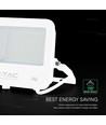 50W LED breedstraler - 135lm/W, IP65, CREE chip, witte behuizing, 6 jaar garantie