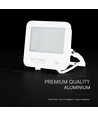 50W LED breedstraler - 135lm/W, IP65, CREE chip, witte behuizing, 6 jaar garantie