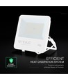 100W LED breedstraler - 135lm/W, IP65, witte behuizing, 6 jaar garantie, CREE chip