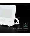 100W LED breedstraler - 135lm/W, IP65, witte behuizing, 6 jaar garantie, CREE chip