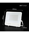 200W LED breedstraler - 135lm/W, IP65, witte behuizing, Cree chip, 6 jaar garantie