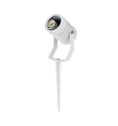 GU10 tuinspot met prikpen - Wit, aluminium, IP65, exclusief lichtbron